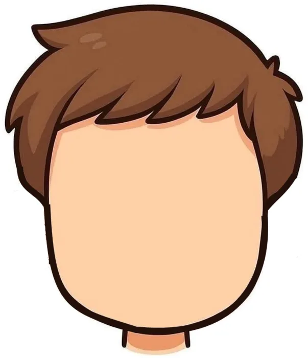 A face with no eyes, nose, mouth or ears